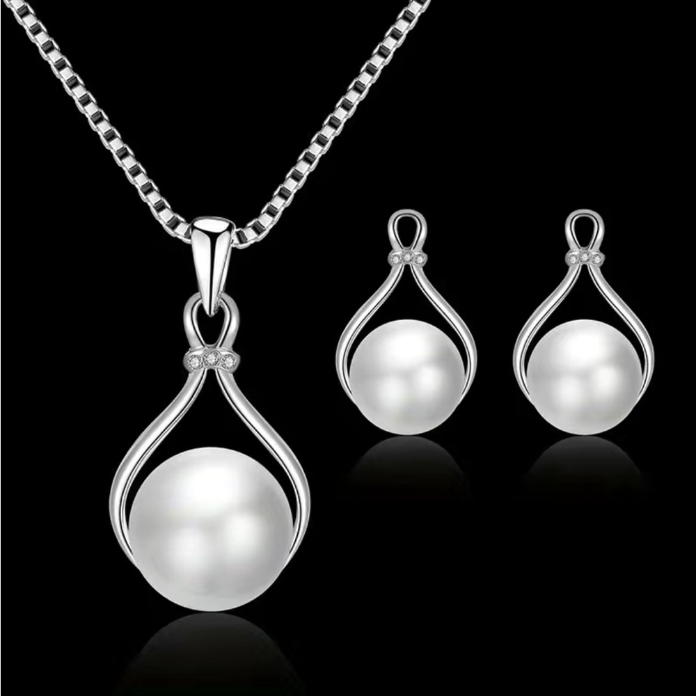 NWOT non branded necklace and earrings